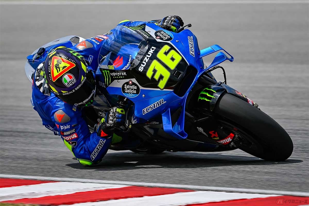 スズキのMotoGPマシン「GSX-RR」を駆るジョアン・ミル選手(チーム・スズキ・エクスター)