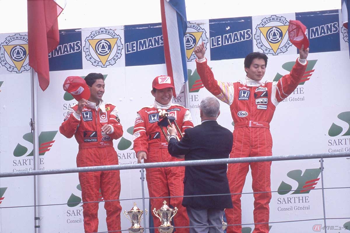1995年、初代NSXをベースにしたマシンでル・マン24時間レース(GT2クラス)優勝