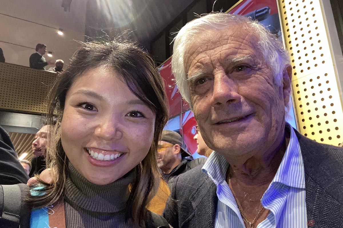 レジェンドライダー、ジャコモ・アゴスチーニさんと岸田彩美さん