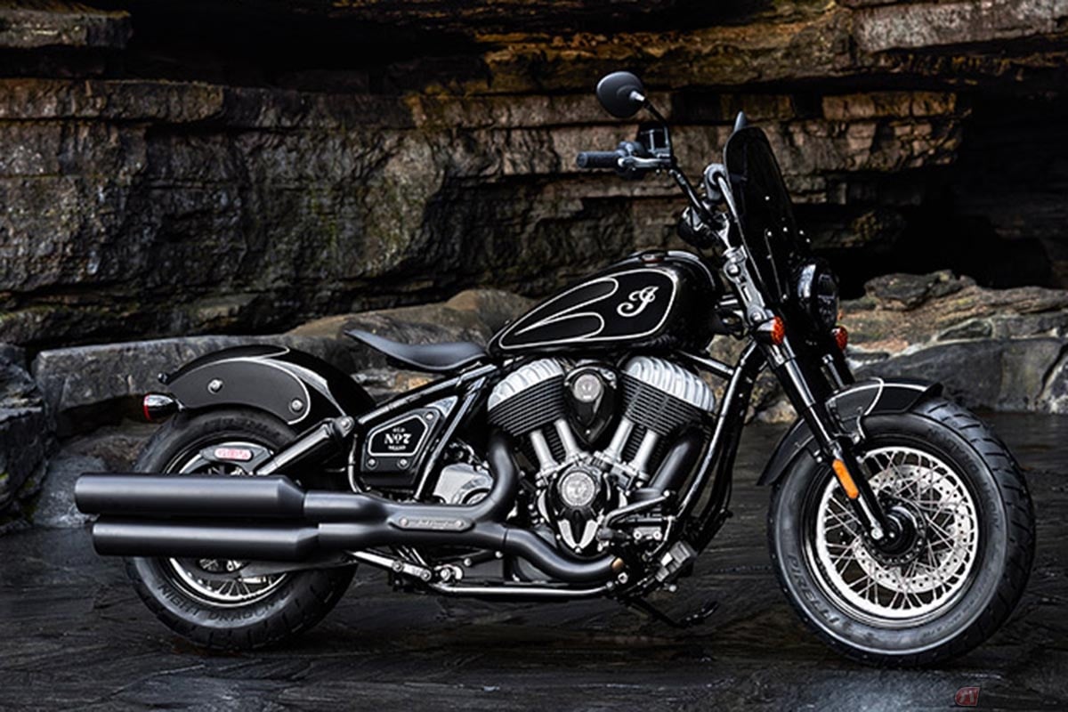 インディアンモータサイクルの限定車「ジャックダニエルズ・リミテッドエディション・インディアン・チーフ・ボバー・ダークホース)