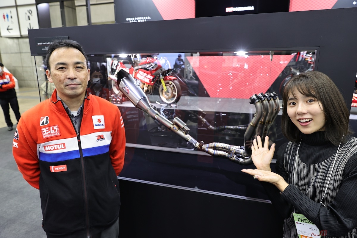 ヨシムラの吉田学さんにマフラーについて解説してもらった