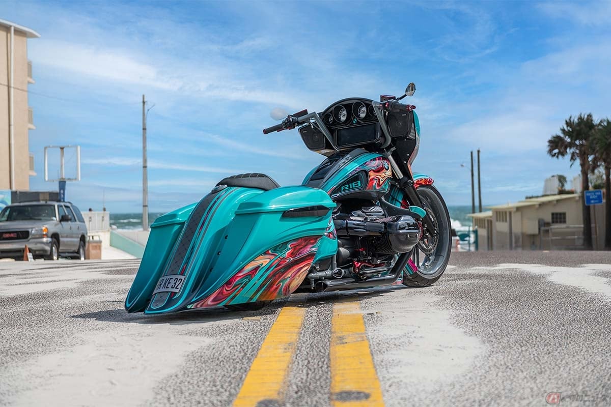 デイトナ バイク ウィークで公開されたBMW Motorrad「R18 B HEAVY DUTY」のリアスタイル