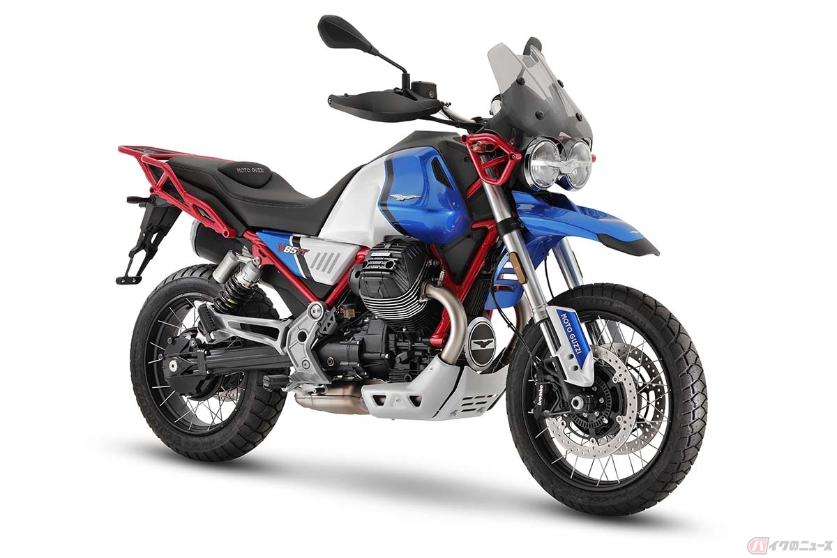 モト・グッツィ2023年型「V8 TT」ウユニブルー