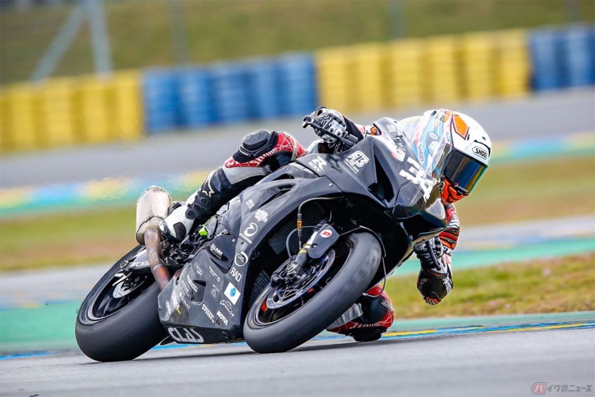 ル・マン ブガッティサーキットでスズキ「GSX-R1000R」でのEWC初テストをおこなった石塚健選手