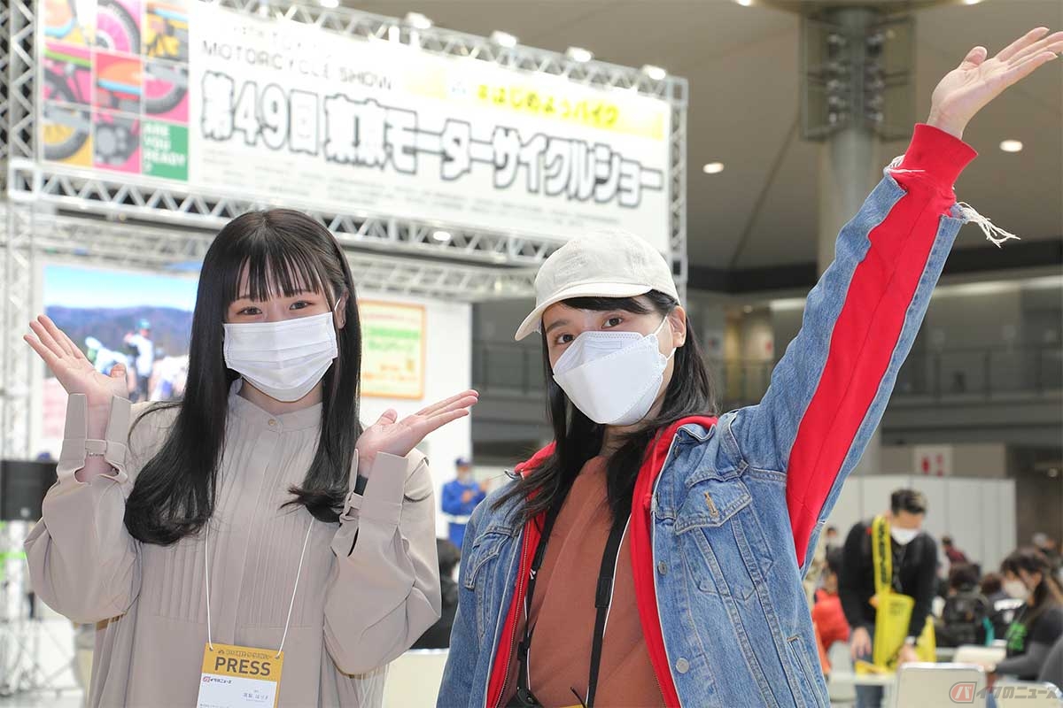 3年ぶりに開催された「第49回東京モーターサイクルショー」で、小野木里奈さん、高梨はづきさんと共に取材へ行ってきた