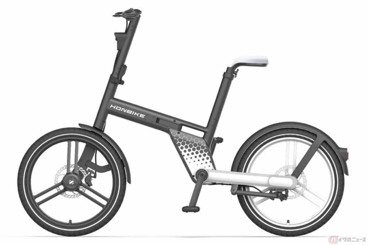 応援購入サイト『Makuake』で応援購入金額6億2,300万円超を記録した、世界初の片側支持構造チェーンレス電動アシスト自転車「HONBIKE(ホンバイク)」