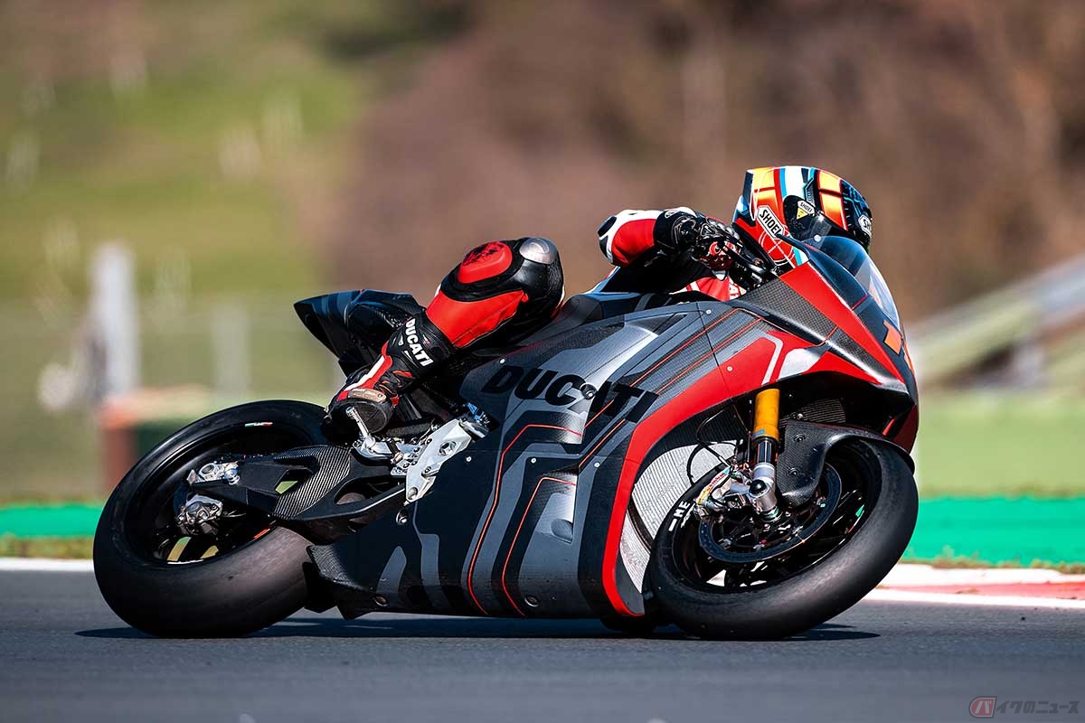 MotoEに向けてドゥカティが新開発した電動レーサー「V21L」