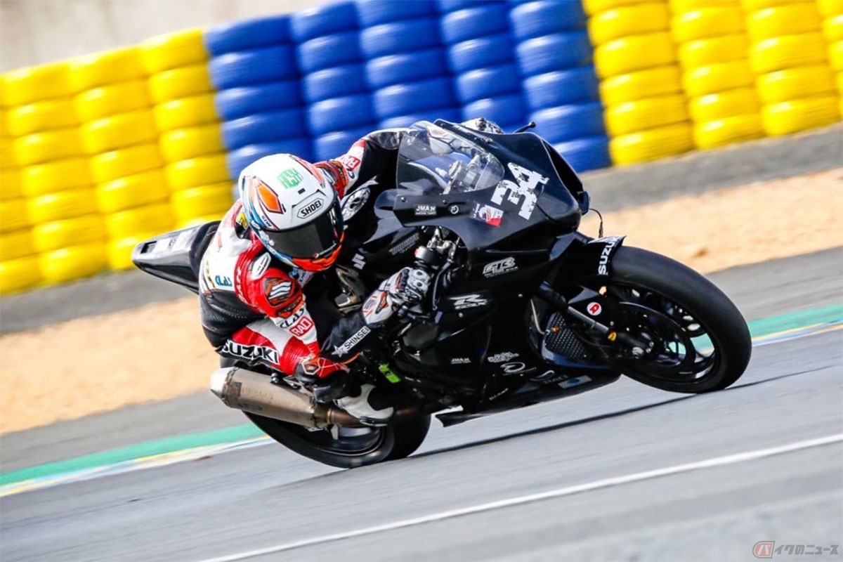 ル・マン ブガッティサーキットでスズキ「GSX-R1000R」でのEWC初テストをおこなった石塚健選手
