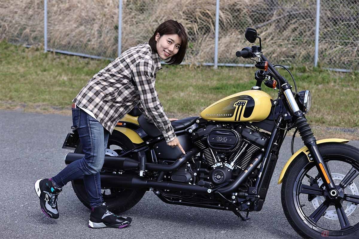 ハーレーダビッドソン「ストリートボブ114」は、空冷4ストロークV型2気筒OHV4バルブエンジンを搭載