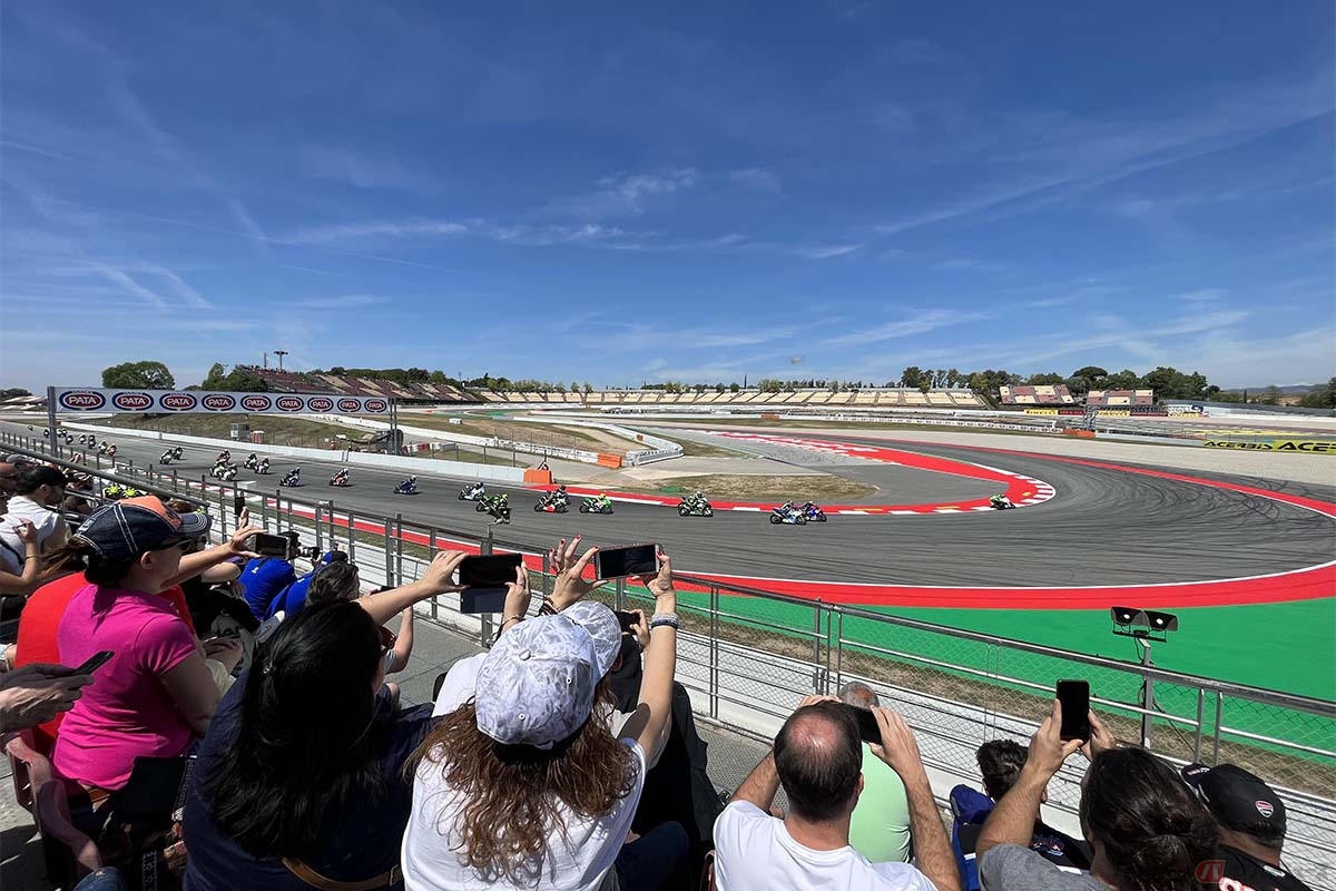 大久保光選手が観戦に行った観戦に行ったスーパーバイク世界選手権(WSBK)カタロニアラウンド