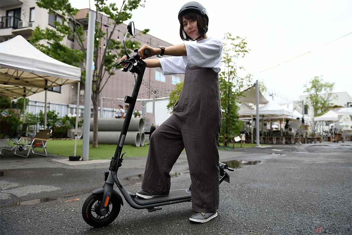 定格出力0.60キロワットの電動キックボードは原動機付自転車(原付一種)と同じ車両区分に該当する。