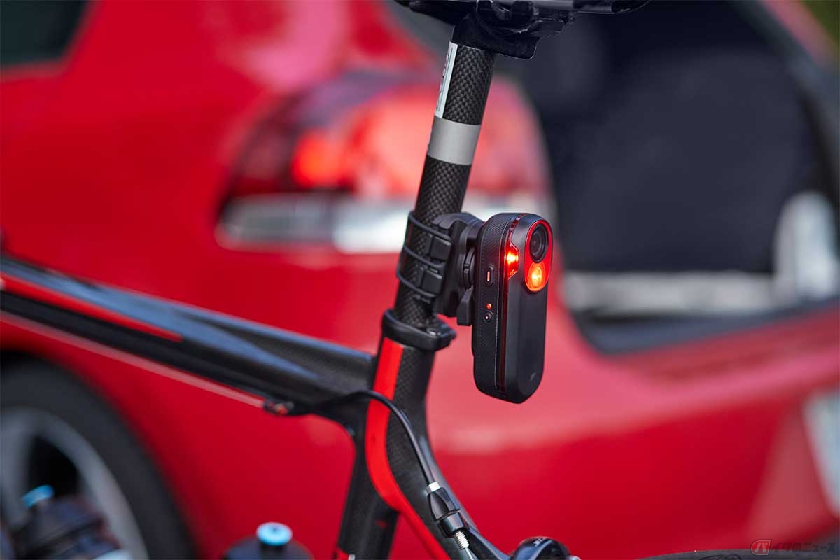 自転車のシートポスト部分に装着
