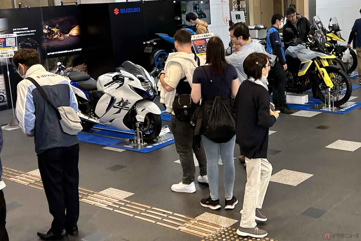 4月29日から30日に仙台で開催された「スズキモーターサイクルコレクション2023」in仙台の様子