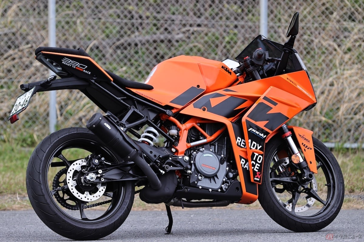 RC390のサウンドは、他車との違いをライダーに聴かせてくれる