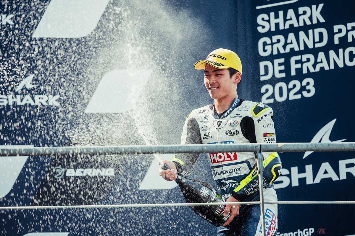 2023年シーズン初表彰台を獲得した佐々木歩夢選手(#71/Liqui Moly Husqvarna Intact GP)