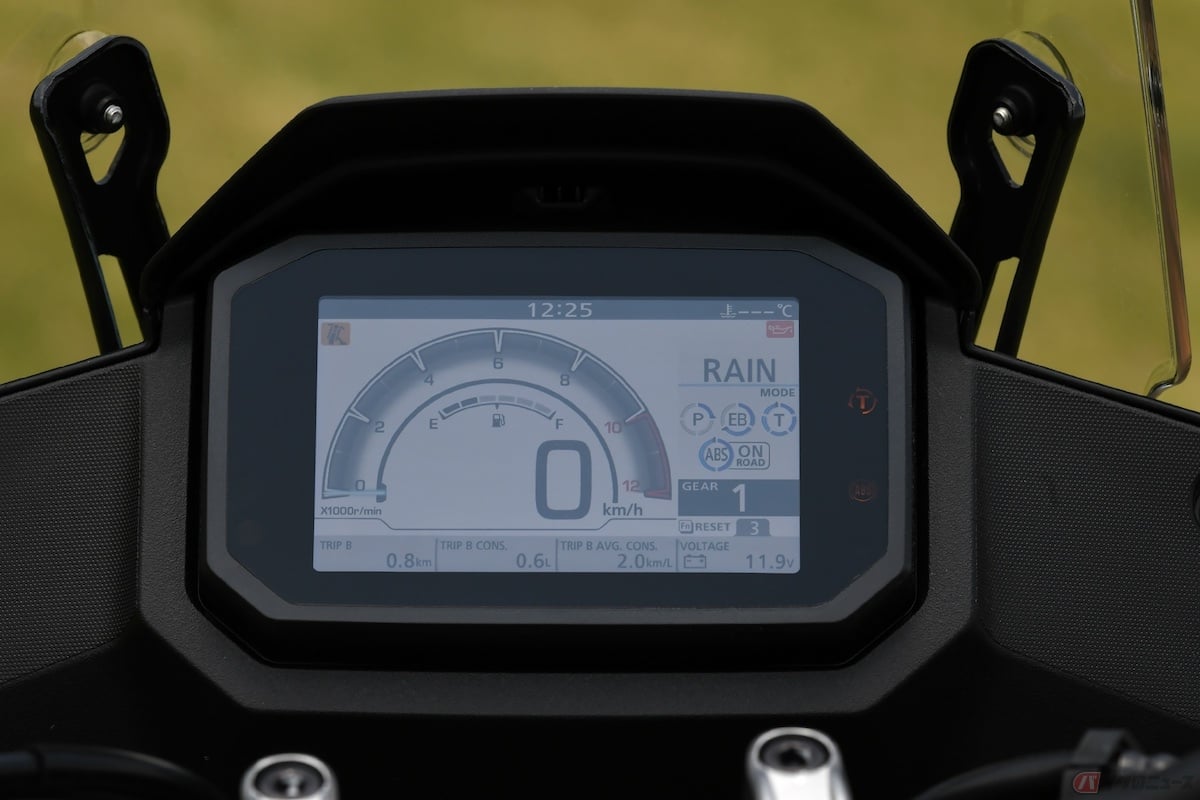 5インチのフルカラー・マルチインフォメーションディスプレイを搭載