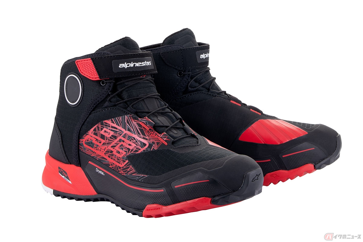 MM93 CR-X DRYSTAR RIDING SHOE ブラックブライトレッド