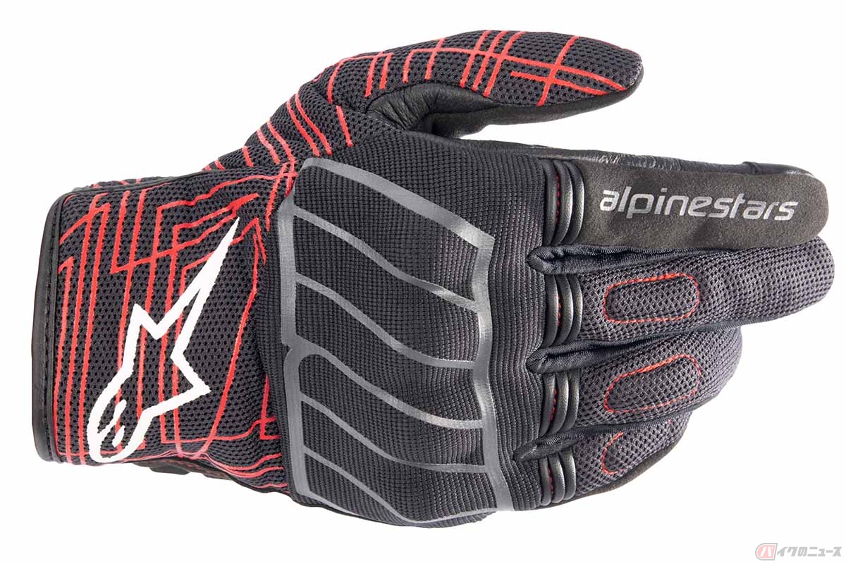 MM93 LOSAIL v2 GLOVE ブラックアスファルトブライトレッド