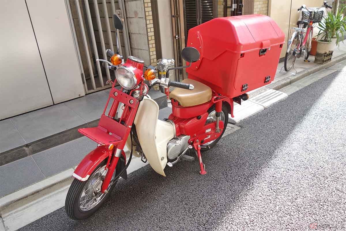 郵便配達に使われているカブは、郵便=メールデリバリーに使う車体であることからMDと呼ばれている。