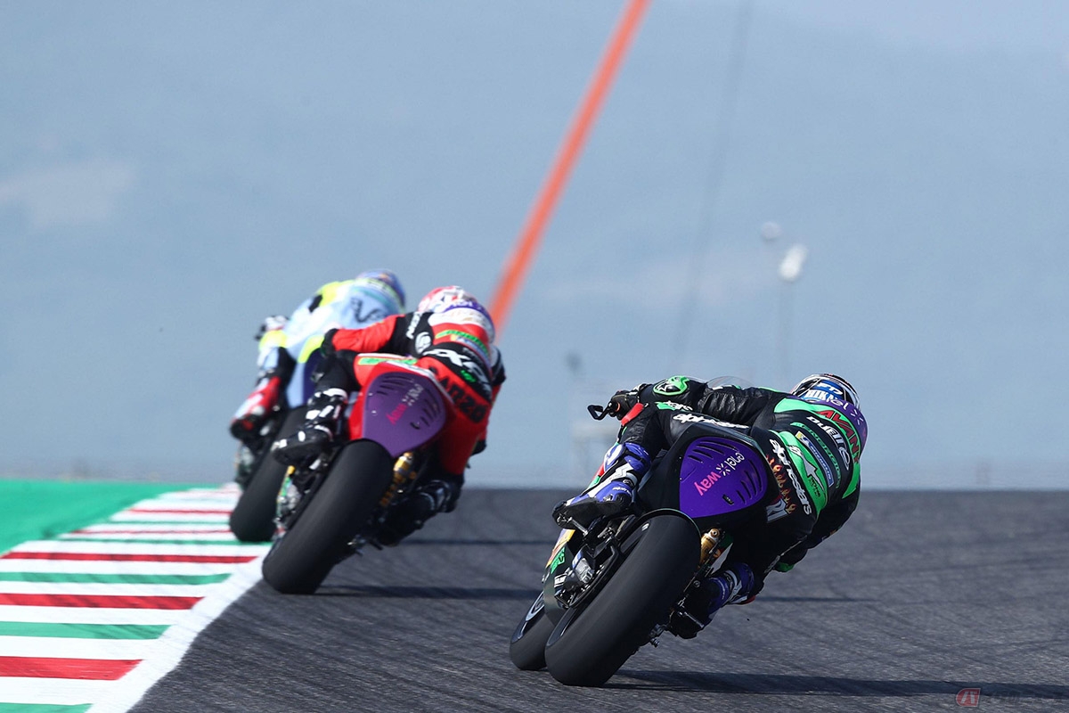 MotoEワールドカップ第3戦を戦う大久保光選手