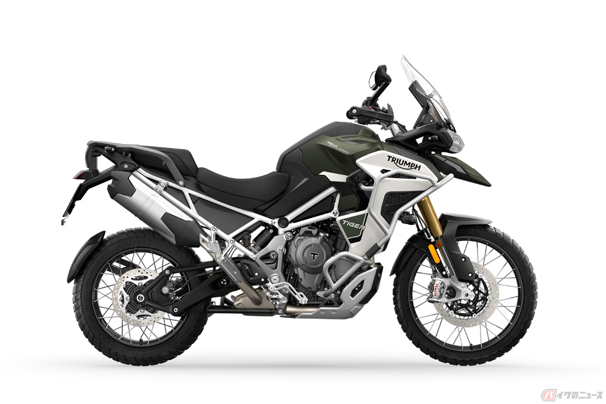 ギネス記録挑戦に使用されたトライアンフ「Tiger1200GT Explorer」