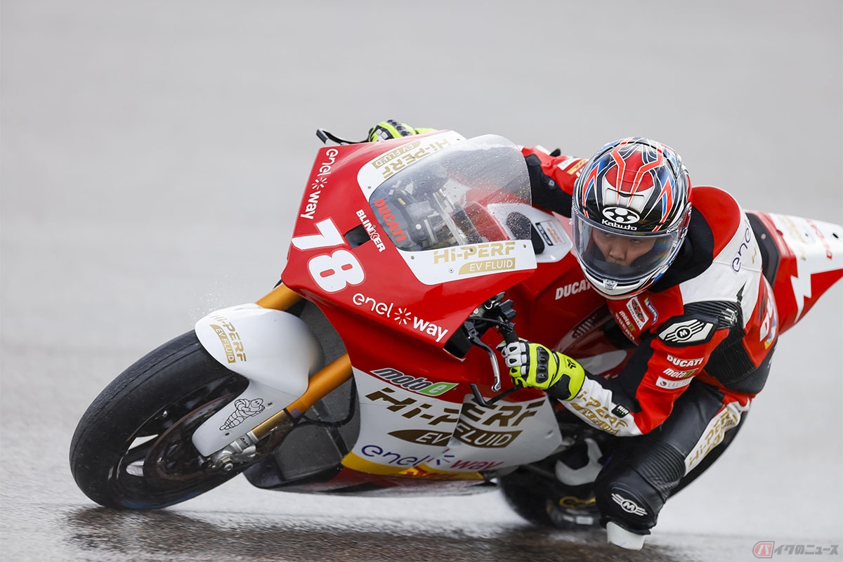 MotoE世界選手権第3戦ドイツラウンドの予選はウェットコンディション