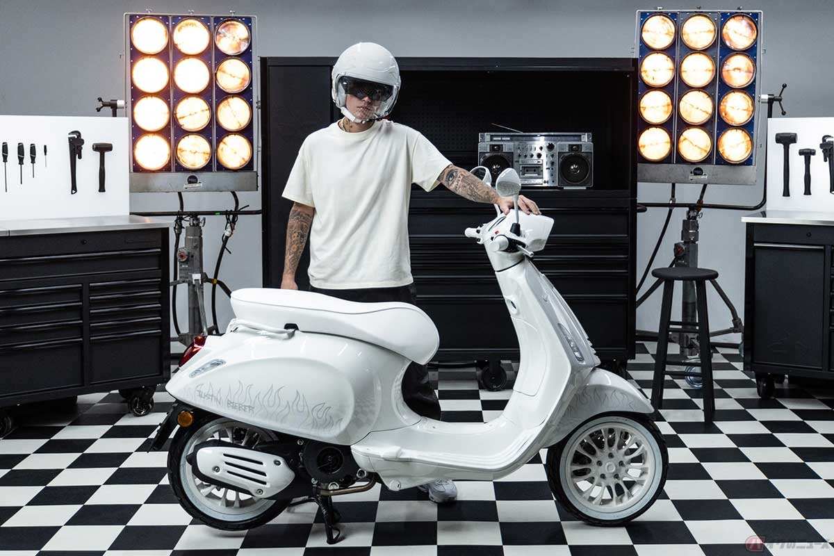 ベスパの特別仕様車「Justin Bieber×Vespa 150」とJustin Bieber(ジャスティン・ビーバー)