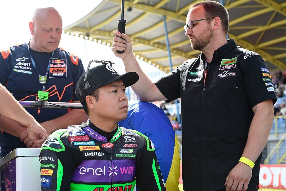 大久保光選手はマシントラブルにより、フリープラクティスでほとんど走行できないまま決勝レースを迎えていた