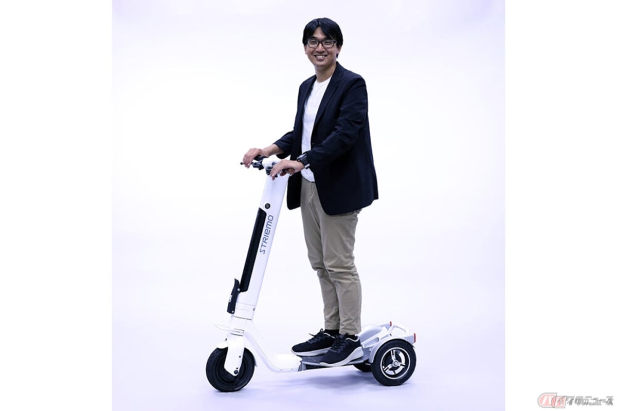 一人乗り電動三輪マイクロモビリティ「Striemo(ストリーモ)」と株式会社 ストリーモ 代表取締役・開発者の森 庸太朗さん