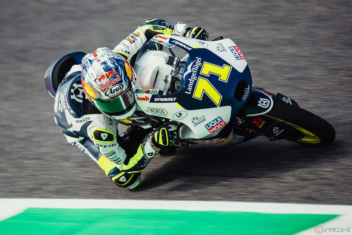 【MotoGP第6戦イタリアGP】Moto3クラスの佐々木歩夢選手(#71/Liqui Moly Husqvarna Intact GP)
