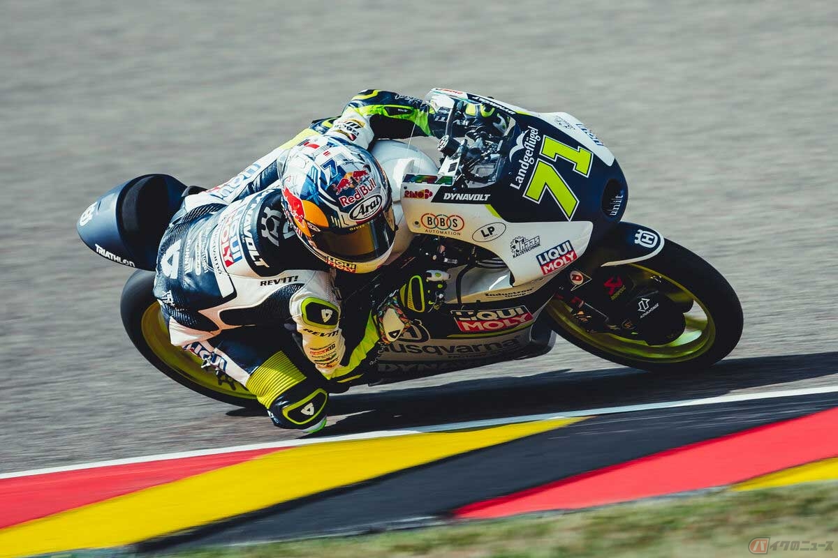 【MotoGP第7戦ドイツGP】Moto3クラスの佐々木歩夢選手(#71/Liqui Moly Husqvarna Intact GP)