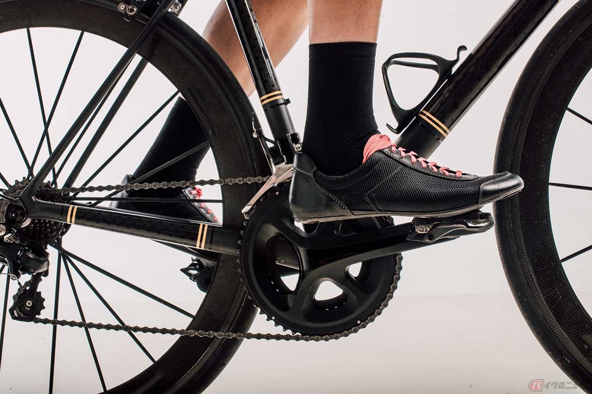 ペダルを踏み込む力の大きさがトルク。バイクのエンジンだと、クランクシャフトが回って生み出す力に相当