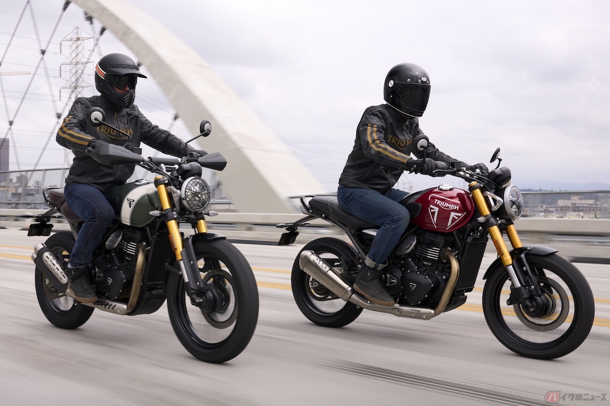 トライアンフから発表されたScrambler 400 X とSpeed 400 