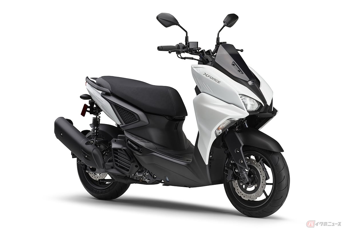 ヤマハ新型「X FORCE ABS」ブルーイッシュホワイトパール1(ホワイト)