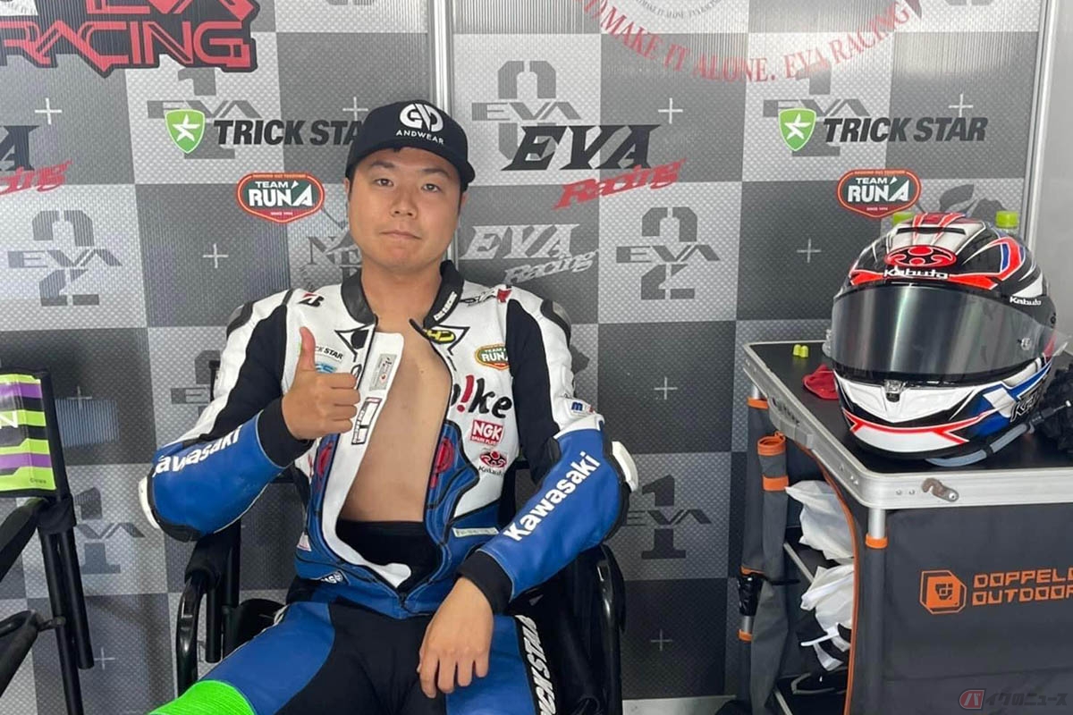 8耐公式テストに参加する大久保光選手