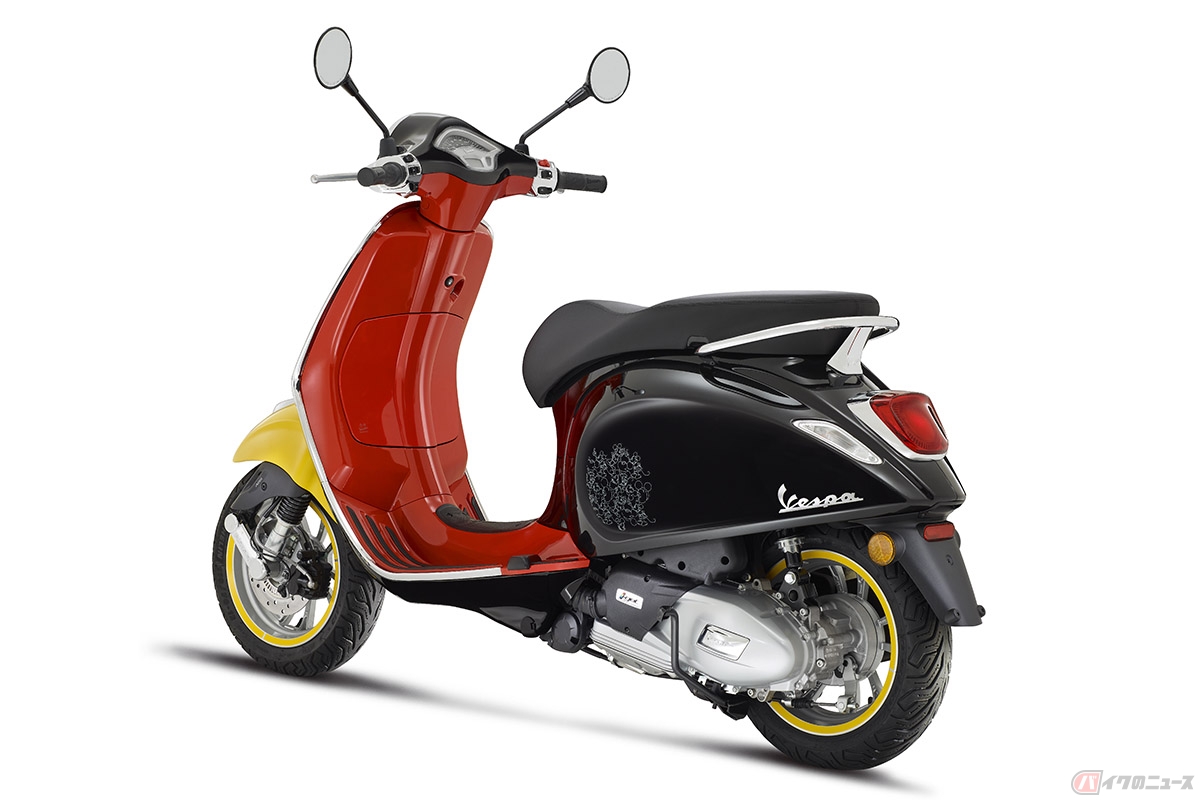 ディズニー100周年を記念した限定コラボモデル「Disney Mickey Mouse Edition by Vespa」