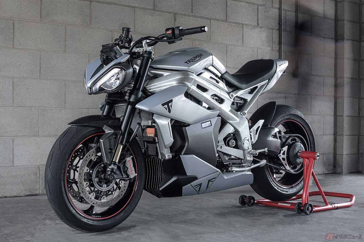 トライアンフの電動バイク「TE-1」プロトタイプ