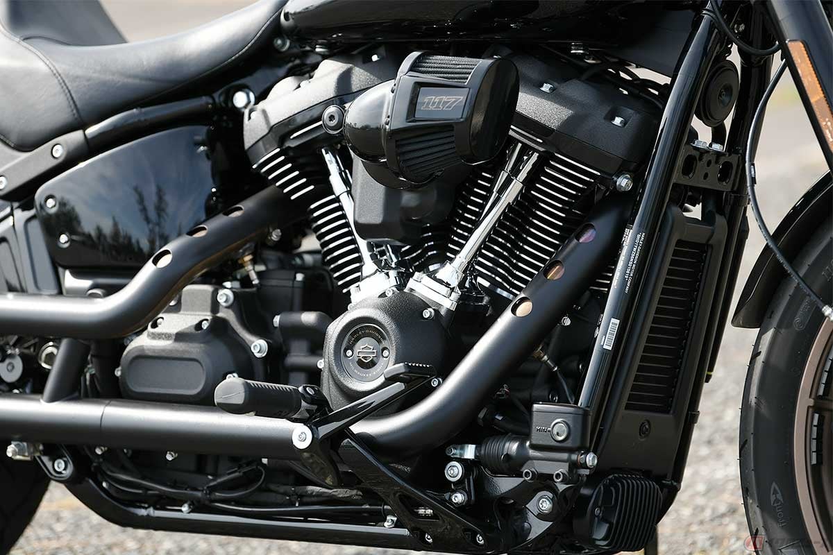 排気量1923ccの空冷「Milwaukee-Eight 117 V-Twin(ミルウォーキーエイト117ブイツイン)」エンジン搭載