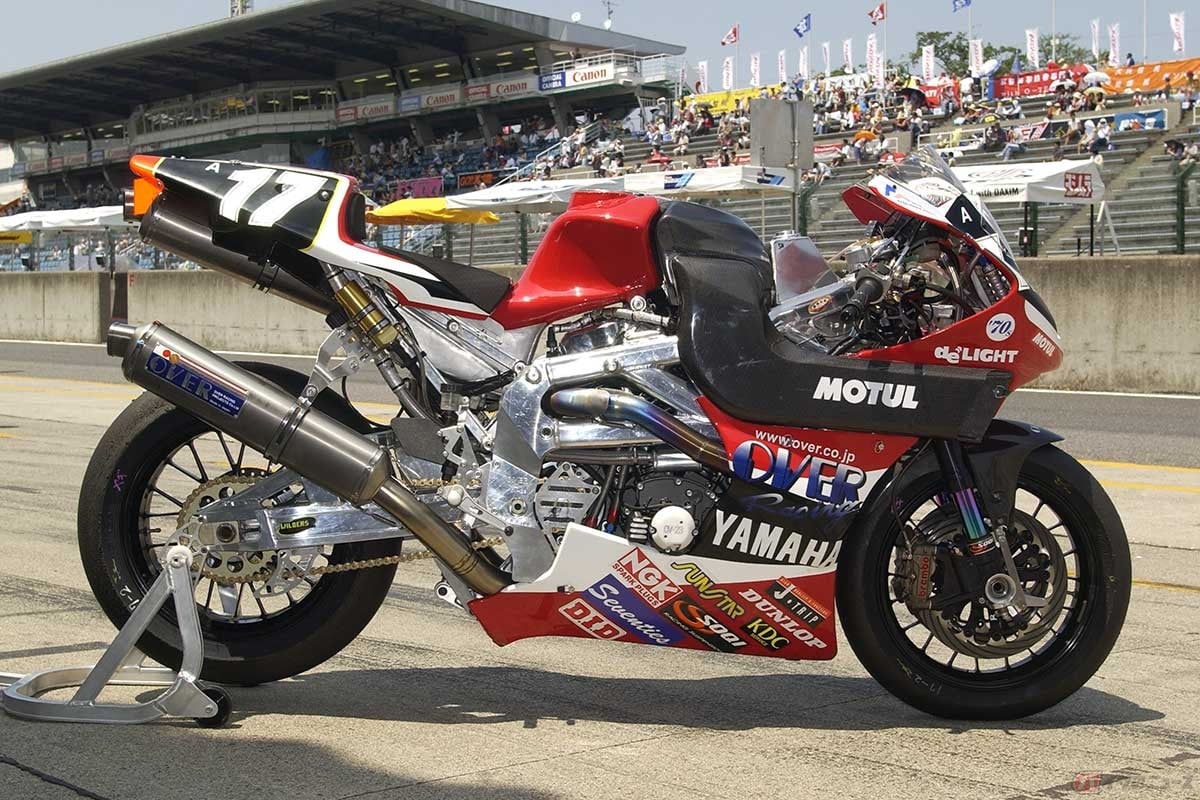 2004年型OV-23XV。最高出力/乾燥重量は135ps/189kg。ちなみに、エンジンのベースとなったヤマハ「XV1700」は85ps/275kg