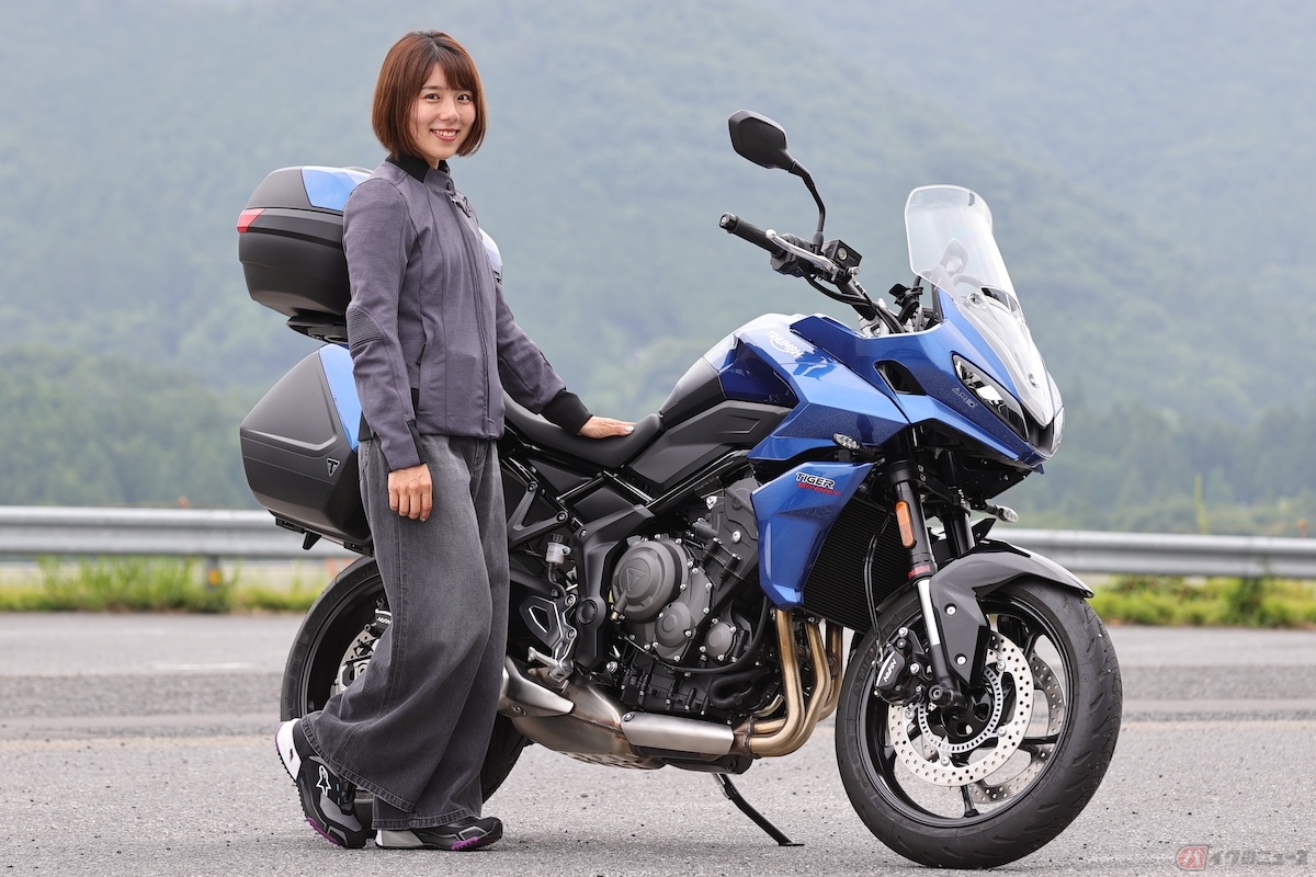 コーナリング時も扱いやすく、高速でも操作しやすい滑らかな加速感は『Tiger Sport 660』ならでわです