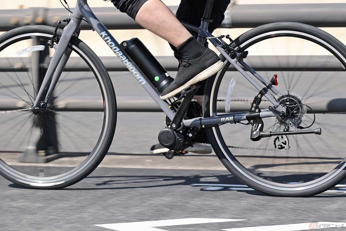 電動アシスト機能は、既存のe-BIKEと遜色のないレベル
