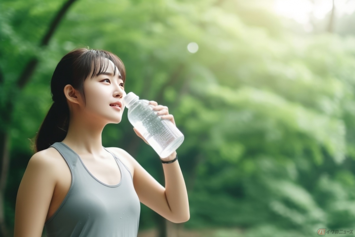 運転中に気持ち悪さなどがあった場合は、水分補給をして休憩することが大切