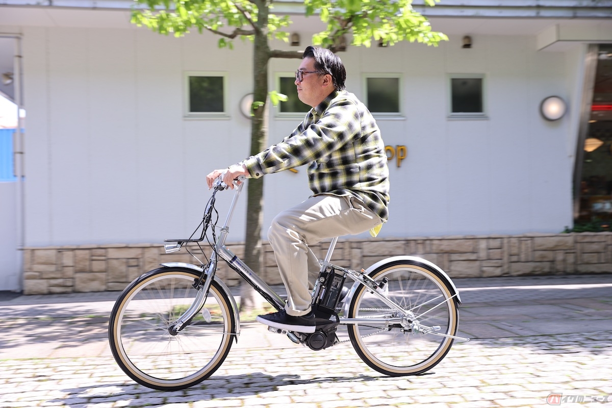 電動アシスト自転車は、24km/h以上のスピードになるとアシスト機能が効かなくなるようにできている