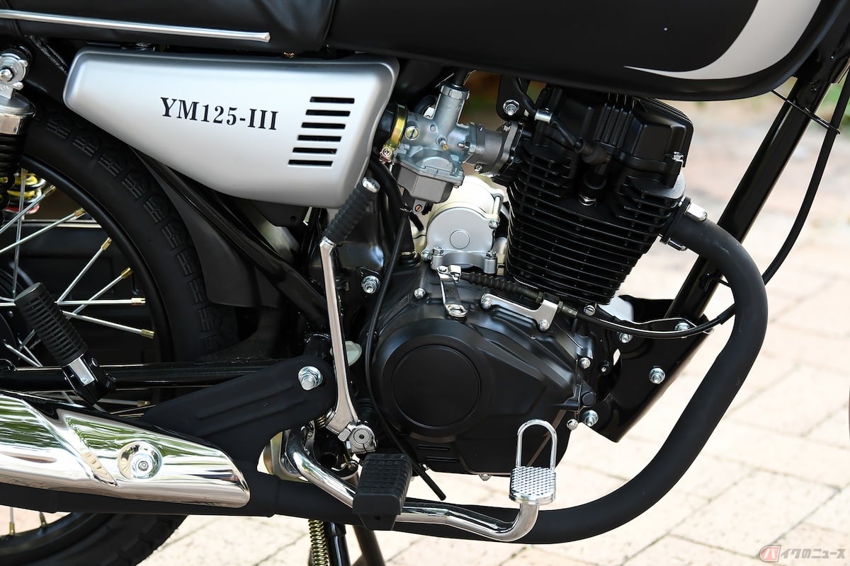 排気量125cc 空冷OHV・2バルブ単気筒エンジン搭載