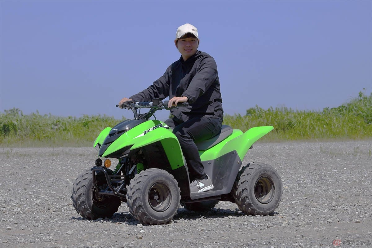 カワサキ「KFX50」と石塚健選手