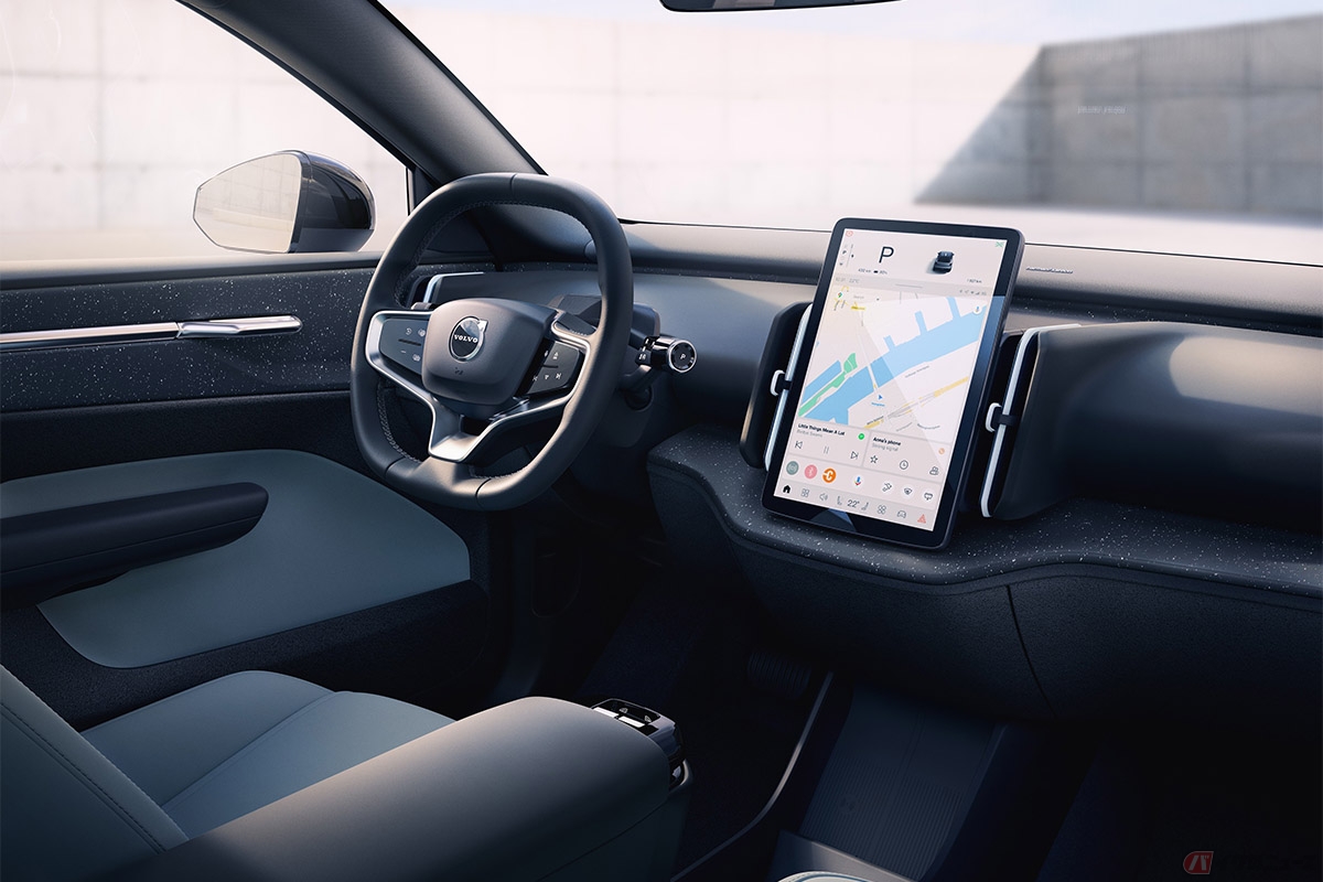ボルボ史上最もコンパクトなSUV電気自動車の新型モデル「EX30」の内装