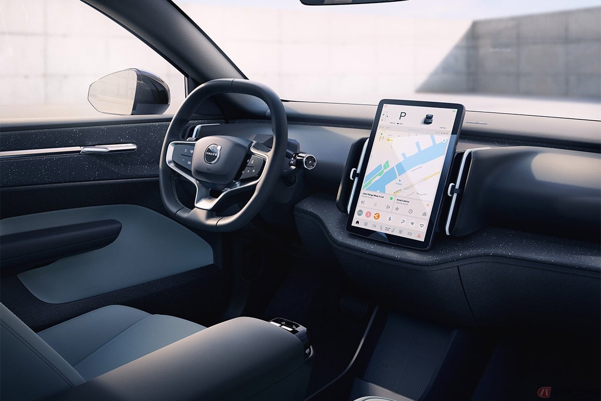 ボルボ史上最もコンパクトなSUV電気自動車の新型モデル「EX30」の内装