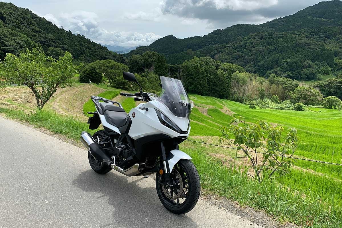 the「燃費」の計測ルートで立ち寄る千葉県の「大山千枚田」にて