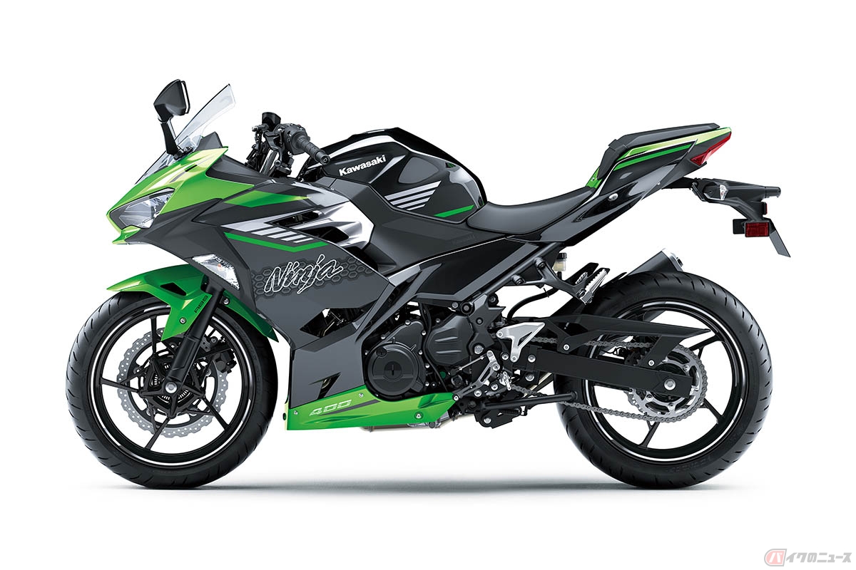カワサキ「Ninja 400」2024年モデル(メタリックマグネティックダークグレー×メタリックスパークブラック)