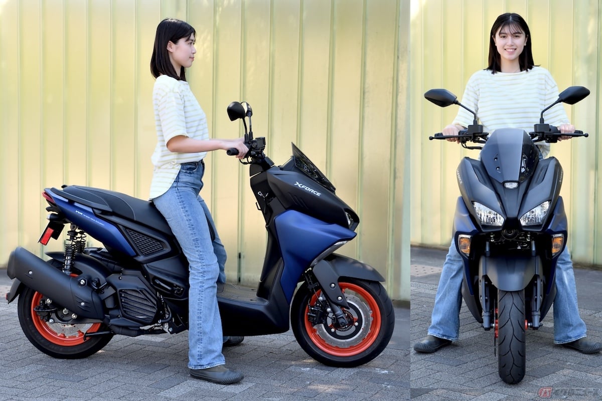 シート高は815mm(ロー仕様は最大30mmダウン)、身長170cmの私がまたがってみるとローシート仕様なので想像通り安定感のある足つき